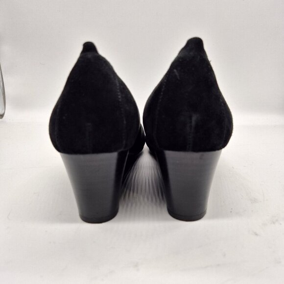 Vionic Women's Size 8 Wedge Heels Black Suede Leather  Shoes Pumps (76) - Picture 2 of 8